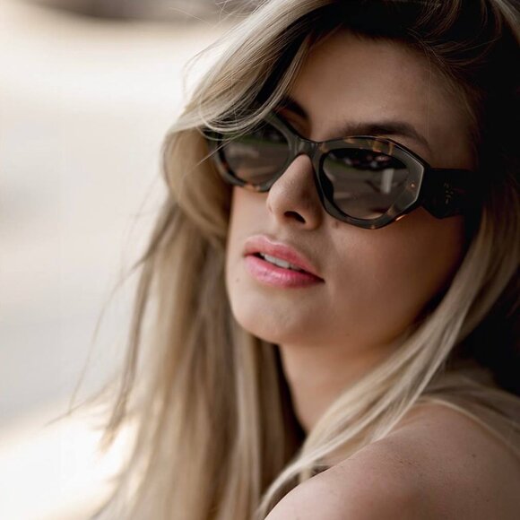 ?️ New Prada PR07YS VAU6S1 Sunglasses Honey Havana Frame, Brown Lenses main image 8